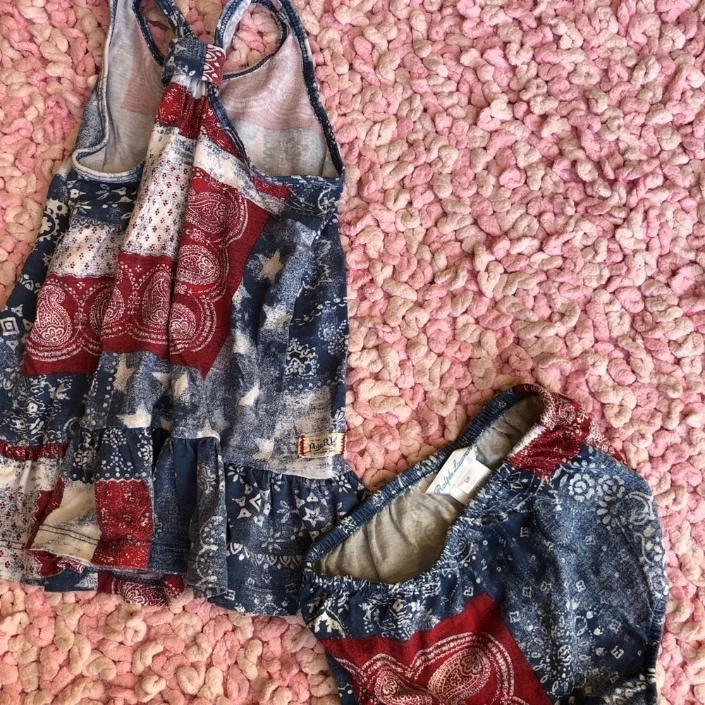 Ralph Lauren baby dress and leggings bundle